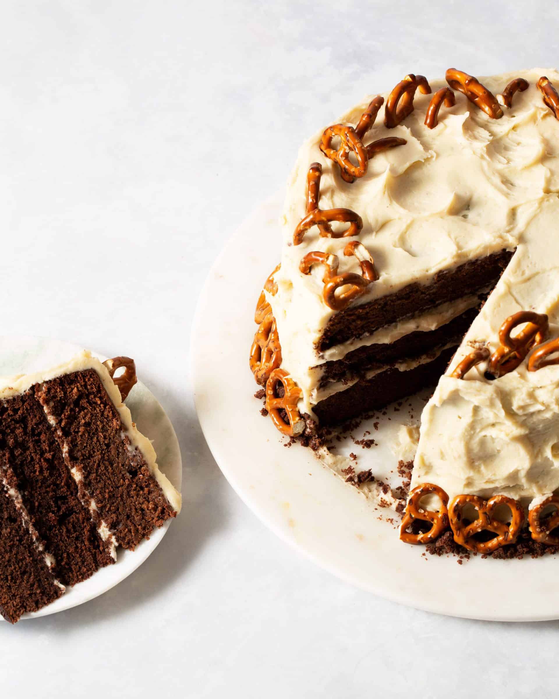 Milk Stout Cake with Bourbon Caramel Icing — Beer Is For Everyone